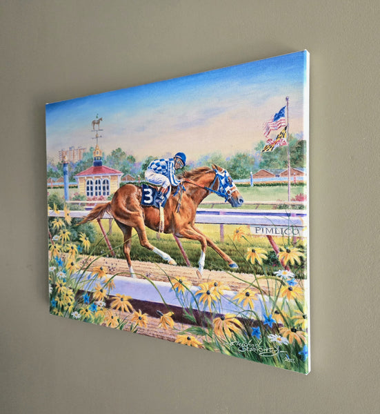 Secretariat - 1973 Preakness - Canvas Reproduction