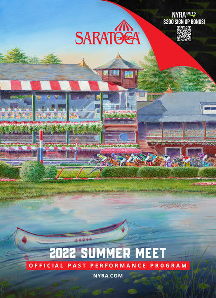 2022 Saratoga Race Meet Cover Painting